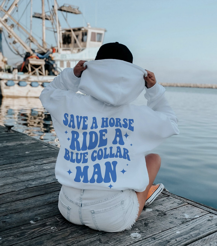 Ride a blue collar man Shirt | ride a blue collar man Shirt | blue collar Shirt | save a horse Shirt | blue collar Shirt | trendy Shirt