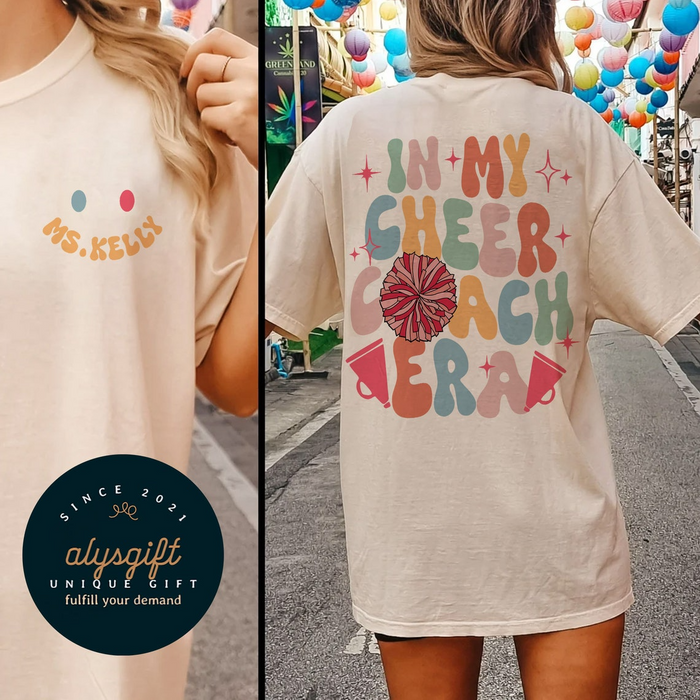 In My Cheer Coach Era Shirt, Cheer Mom Shirt, Cheer Coach Tee, Cheerleader Shirt, Cheerleading Shirt, Cheer Gift, Best Cheerleader Mama