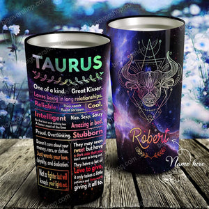 Personalized Zodiac Loves Being In Long Relationships - Astrology Sign Gift, Stainless Tumbler