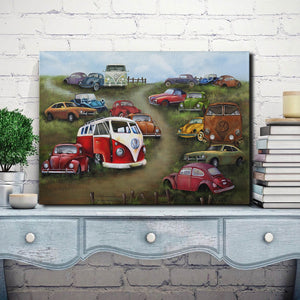 Classic Volkswagen Vans, Cars Canvas, Wall-art Canvas