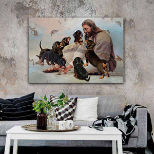 God And Dachshund - Dachshund Lover, Dogs Lover Canvas