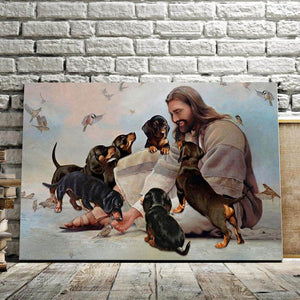 God And Dachshund - Dachshund Lover, Dogs Lover Canvas