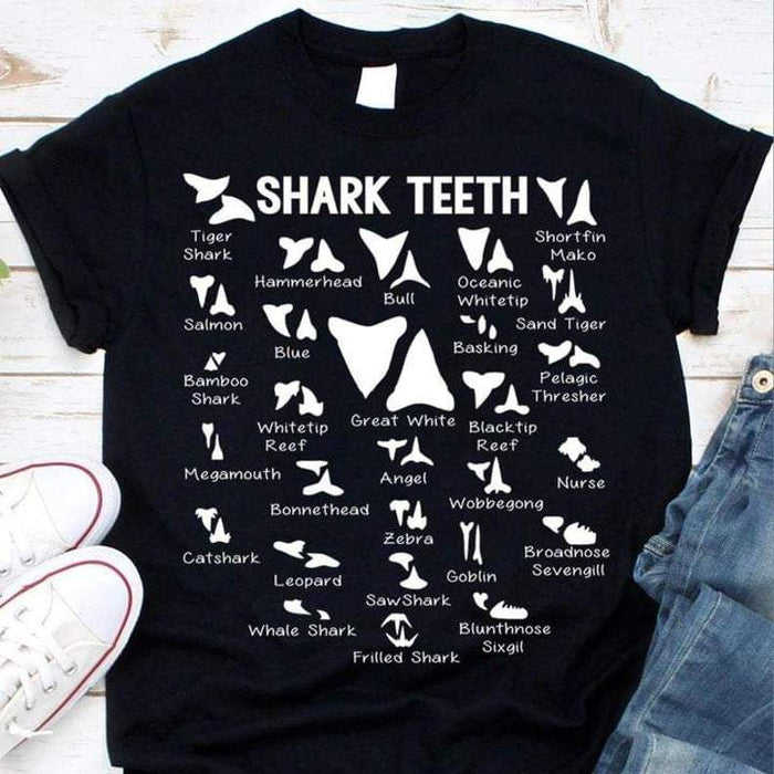 Shark teeth T-shirt, Shark lover T-shirt, Shark Gift T-shirt