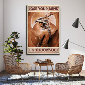 Lose Your Mind Find Your Soul - Wall-art Canvas, Gift for Him Canvas