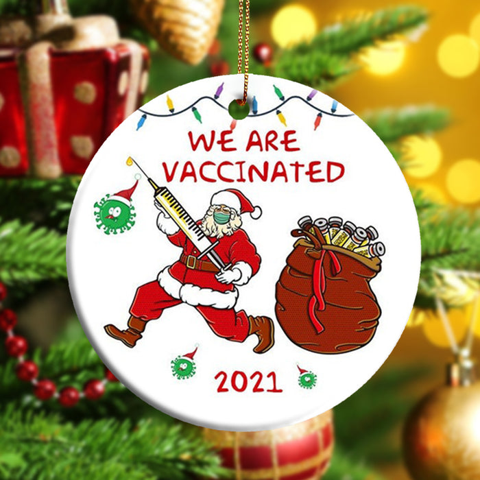 We Are Vaccinated 2021, Christmas Ornament