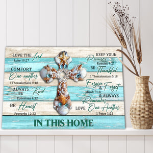 This is home, always be kind, be honest, God Canvas, Wall-art Canvas