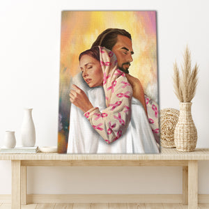 Jesus hugging a Woman, God Canvas, Wall-art Canvas