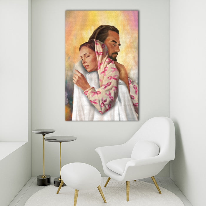 Jesus hugging a Woman, God Canvas, Wall-art Canvas