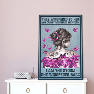 I am the storm, Gift for Her Canvas, Wall-art Canvas