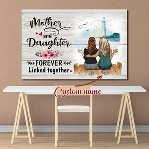 Mother And Daughter Gifts For Mother's Day Best Lover Gift, Personalized Canvas