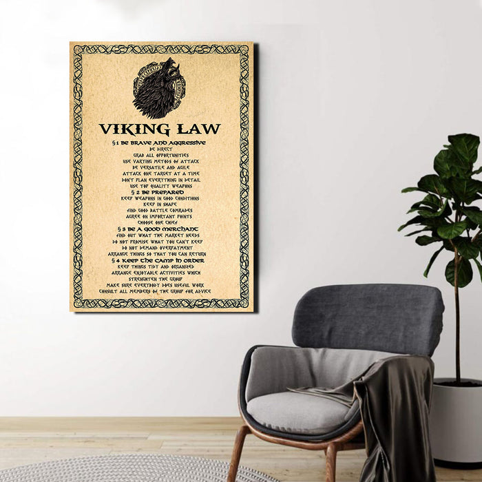 Viking law Canvas, Wall-art Canvas