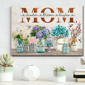 Mom - Amazing, beautiful, unique, strong, precious, Gift for Mom Canvas, Personalized Canvas