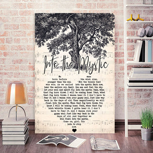 Into The Mystic song lyrics, Wall-art Canvas