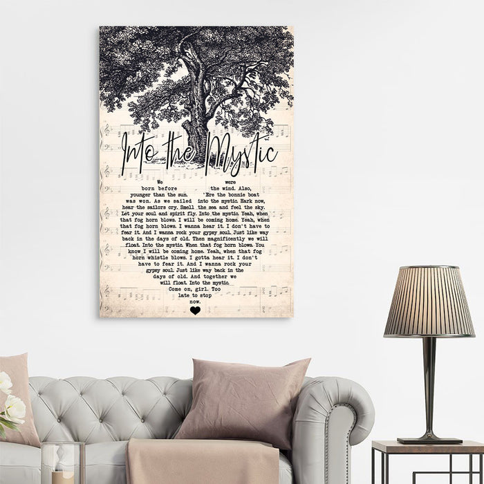 Into The Mystic song lyrics, Wall-art Canvas