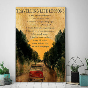 Travelling Life Lesson, Travelling Lover Canvas