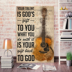 Your Talent Is God's Gift To You What You Do With It, Wall-art Canvas