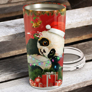 Personalized Peronalized Christmas Panda Tumbler - Best Christmas Gifts For Daughter or Son - Panda Lover Gifts