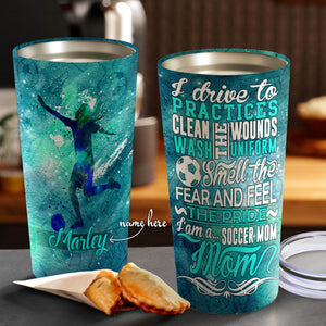 I Am Soccer Mom Personalized Tumbler - Mother's Day Gift, Mom Tumbler, Mom Cup