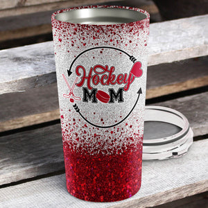 Personalized Hockey Mom - Eat Sleep Play Tumbler - Mother's Day Gift, Mom Tumbler