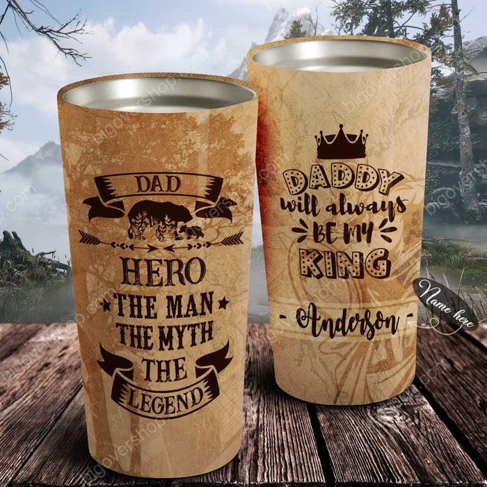 The Man - The Myth - The Legend - Personalized Tumbler - Father's Day Gift, Dad Tumbler, Dad Cup, Best Dad Gift