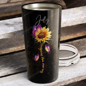 Sunflower To My Wife - You Are My Beautiful Queen Forever Stainless Steel Tumbler, Cup for Wife, Best Gift for Wife From Husband