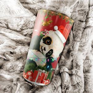 Personalized Peronalized Christmas Panda Tumbler - Best Christmas Gifts For Daughter or Son - Panda Lover Gifts