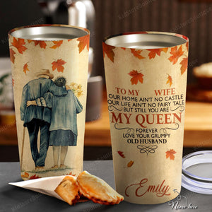 You Are My Beautiful Queen Forever Stainless Steel Tumbler, Cup for Wife, Best Gift for Wife From Husband Idea