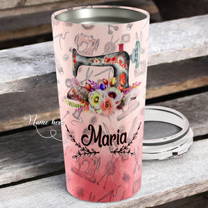 Mom Taught Sewing Skills I Trained With The Best Personalized Tumbler - Mother's Day Gift, Mom Tumbler, Mom Cup