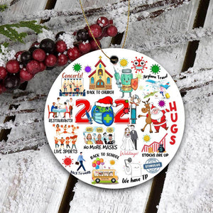 COVID – HUGS 2021, Christmas Ornament