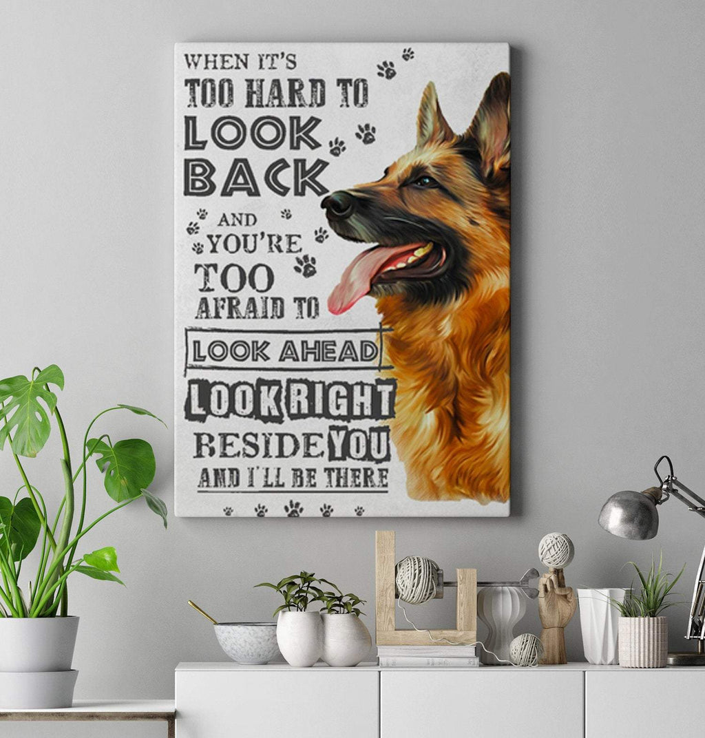 Old German Shepherd Dog Never Forget Who You Are Canvas 1,5 In Framed Canvas  -Best Gift for Halloween -Wall Decor