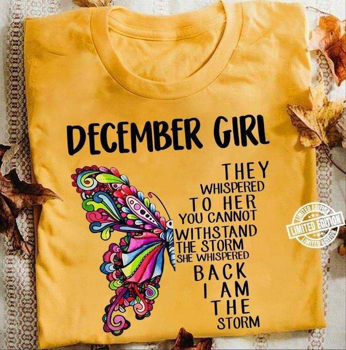 December Girl I Am The Storm T-shirt, December Birthday Girl Shirt, December Girl Shirt, Birthday Girl T-shirt