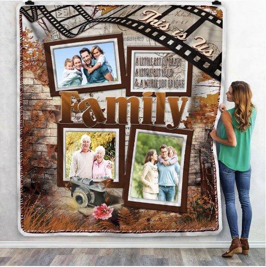 Personalized Family This Is Us Multi - Photos Blanket, Family Memories Blanket, Home & Living