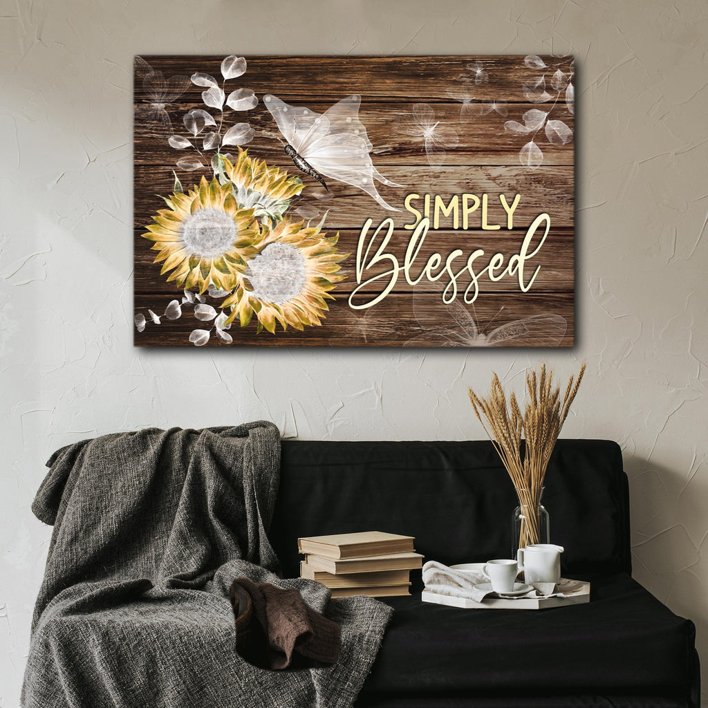 Simply blessed Canvas, Best Gift Idea