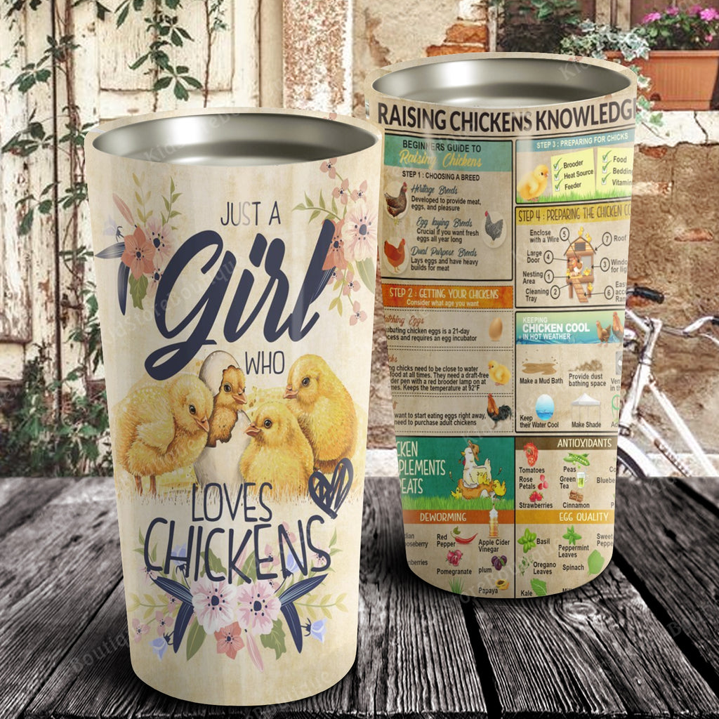 Just A Girls Who Love Chickens, Chicken lover Tumbler