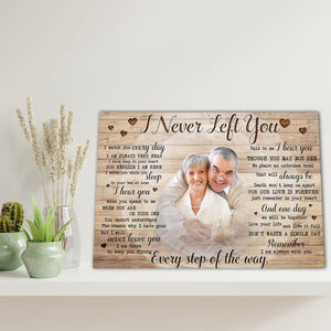 I am always with you every step of the way, Couple Canvas, Personalized Canvas