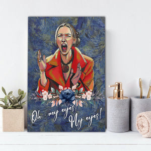 Oh my eyes! Screaming woman, Funny Canvas, Wall-art Canvas