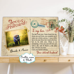 The day I met you, I have found the one whom my soul loves, Couple Canvas, Personalized Canvas