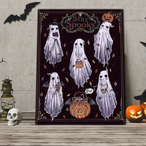 Stay Spooky Ghost Canvas, Halloween Canvas