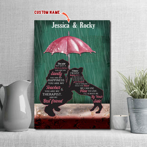 You are not just a Bulldog you are my sanity, Dogs lover Canvas, Personalized Canvas