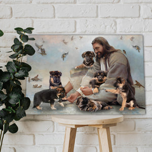 God and Dogs, Dogs lover Canvas, God Canvas